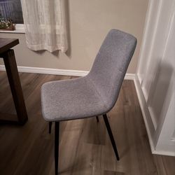 Gray Dining Chairs Midcentury Modern 