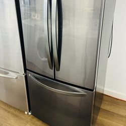 Lg Stainless Steel 30 Inches Wide French Door Refrigerator 