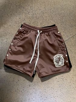 Saint Vanity Brown Nylon Shorts