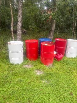 55 gallon drums- metal