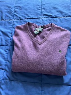 Polo Ralph Lauren Purple V-Neck Sweater the size is M