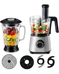 Simple Deluxe Food Processor Blender Combo, 300W, 6 Cup, 2 Speed