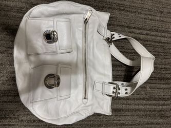 Marc Jacobs White Leather Shoulder Bag – Authentic