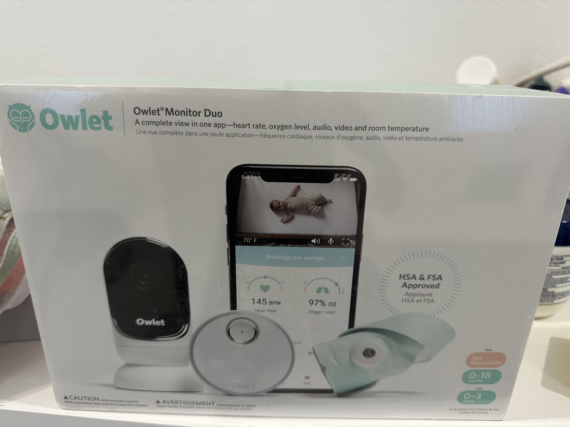 Brand New Owlet Monitor Duo