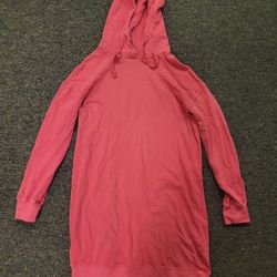Jrs Sm Old Navy  salmon long hooded pullover sweatshirt Lot 111