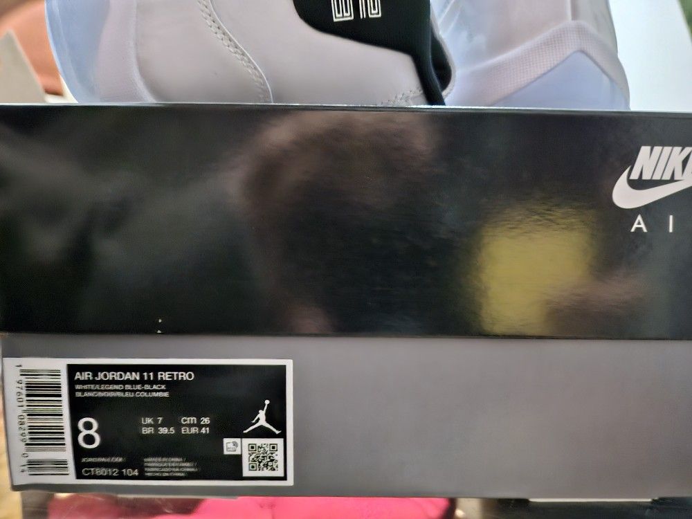 Jordan Retro 11 Legend Blue Size 8