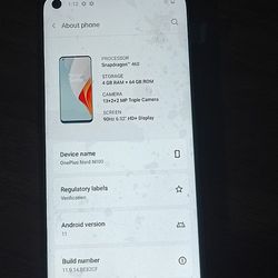 OnePlus Nord N100 Unlocked