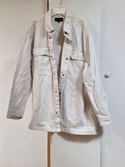 No Boundaries White Jean Jacket