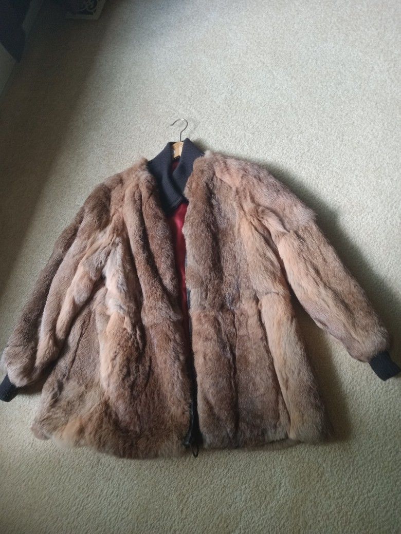 French Rabbit Fur Coat