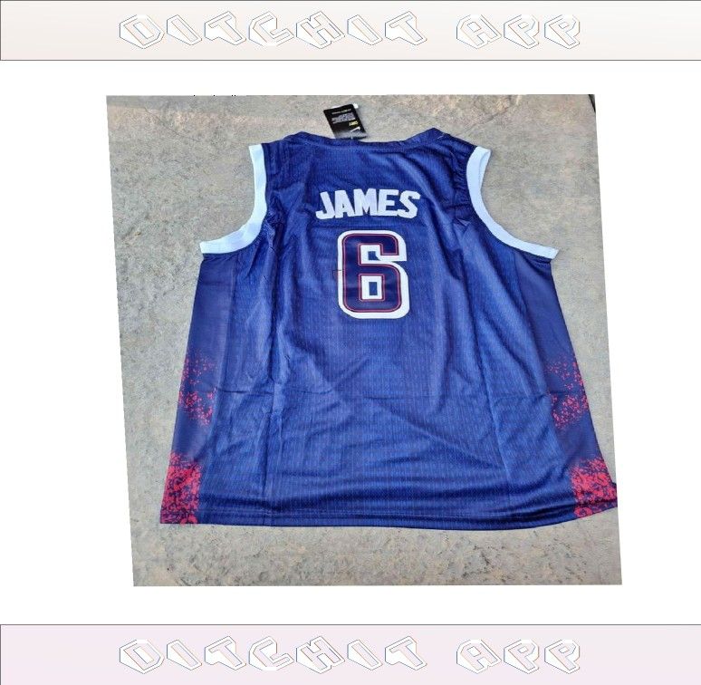 LeBron James USA Jersey Genuine Team Gear significant big