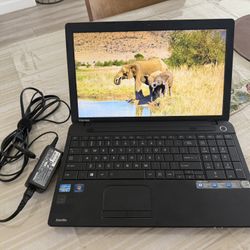 Toshiba C55 i3 2.4GHz, 8GB Ram, 250GB SSD Hard Drive, DVD Drive, Windows 10 Home, 15.6” Display 