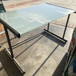 Glass Desk.