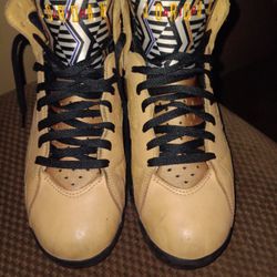 Nike air Jordan 7 Se Afro beats For cheddar tan men's 9 and a 1/2.