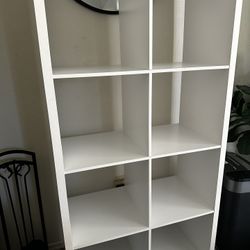 8-Cube Book Shelf White 