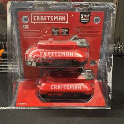 Craftsman V20 2.0ah Two Pack Batteries