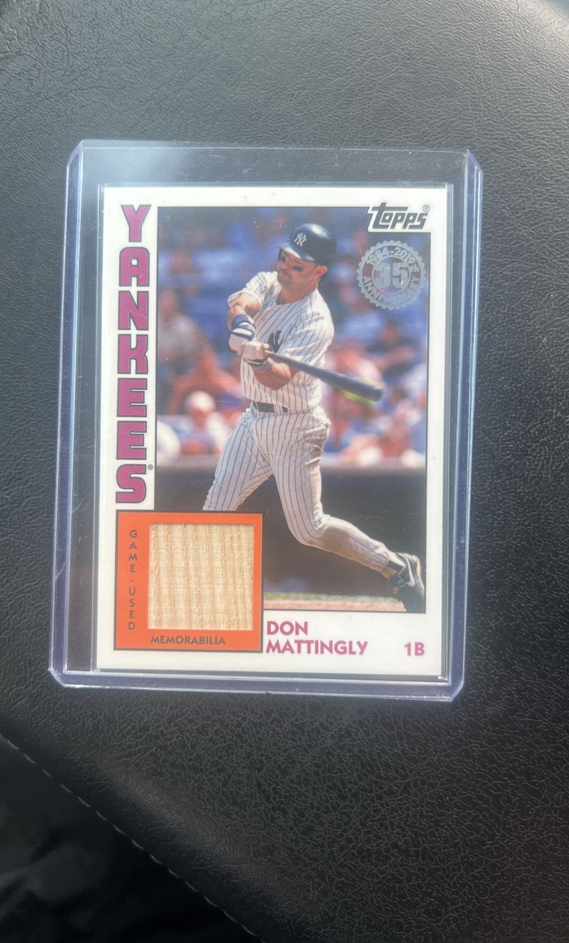Tops GAME USED Don Mattingly 35th Anniversary