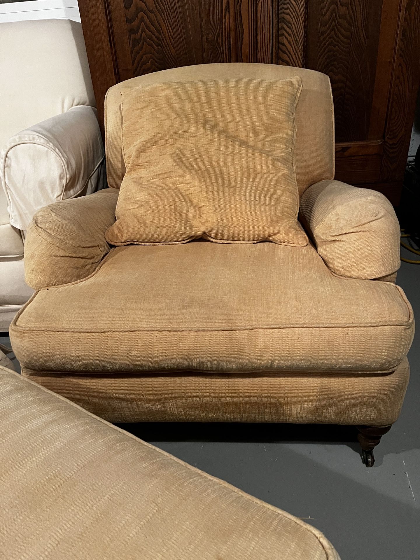 Arhaus Chair Pillow And Ottoman