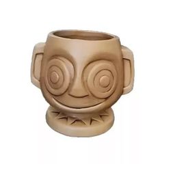 Disneyland Trader Sam's Enchanted Tiki Bar Hippopoto Mai-Tai Mug Ceramic Tan