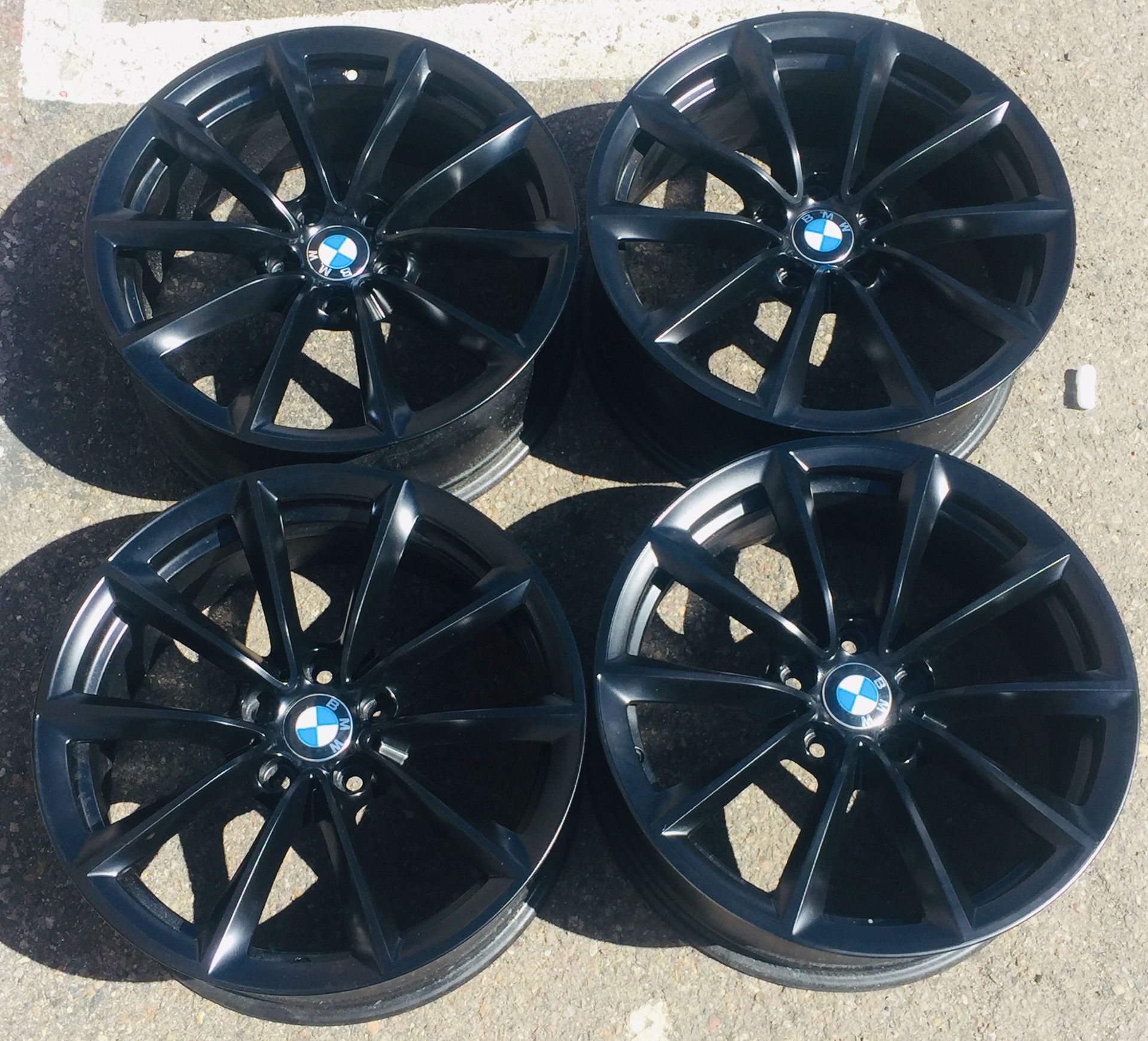 OEM BMW 19” Wheels Rims Rines Black Satin Matte