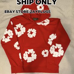 Red Denim Tears Hoodie Medium