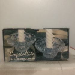 Crystallite, 3 in 1 Candle Holders