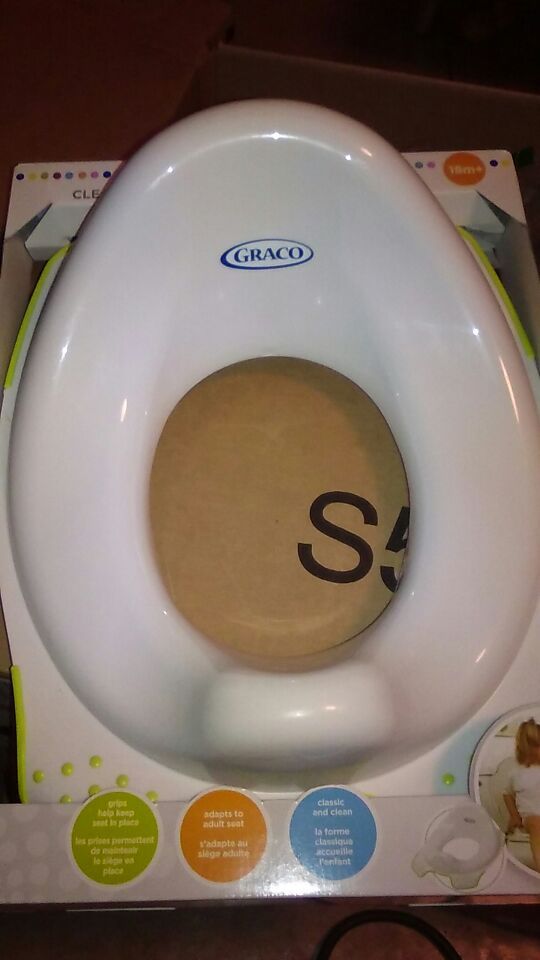 Graco white clean contour potty ring
