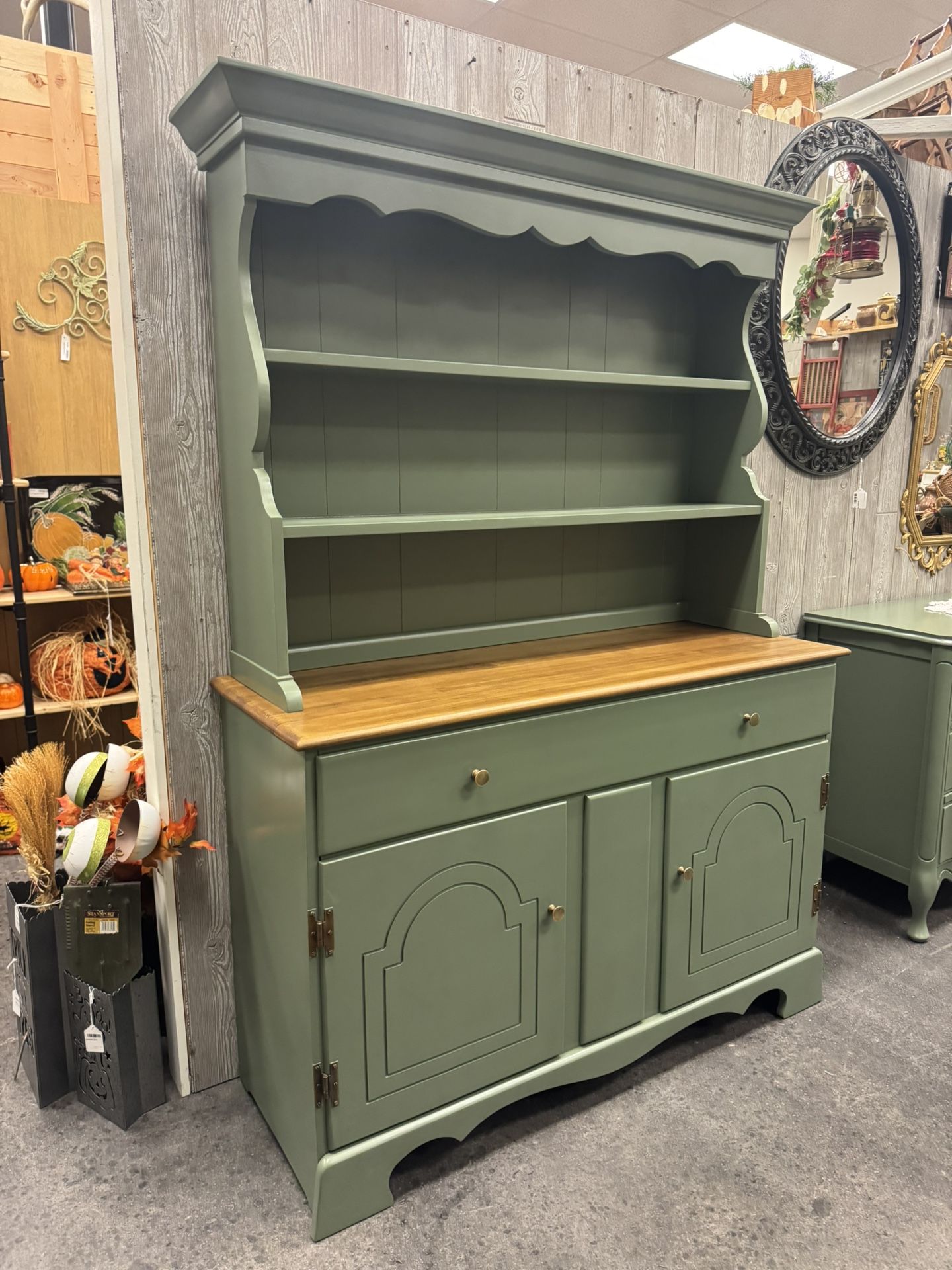 Newly Refinished Cabinet Hutch 