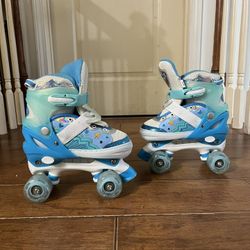 KIDS ADJUSTABLE ROLLER SKATES • LIKE NEW