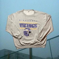 Minnesota Vikings Grey Vintage Crewneck