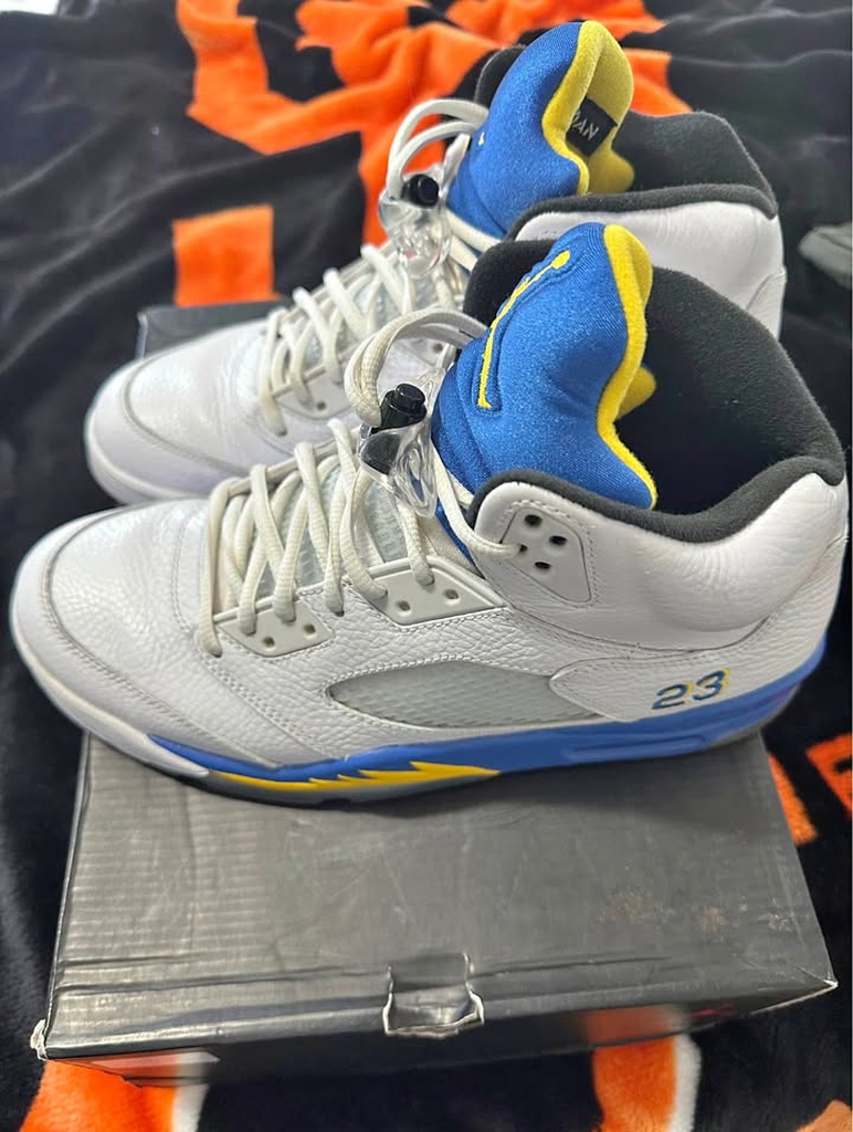Air Jordan retro 5 Laney golden state warriors size 10 men’s