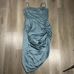 Women’s Dress Cider Teal Scrunched Dress XL