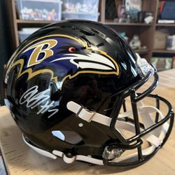 Baltimore Ravens Rashod Bateman Signed Authentic Helmet