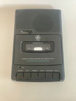 General Electric GE 3-5027A Portable Cassette Player / Voice Recorder