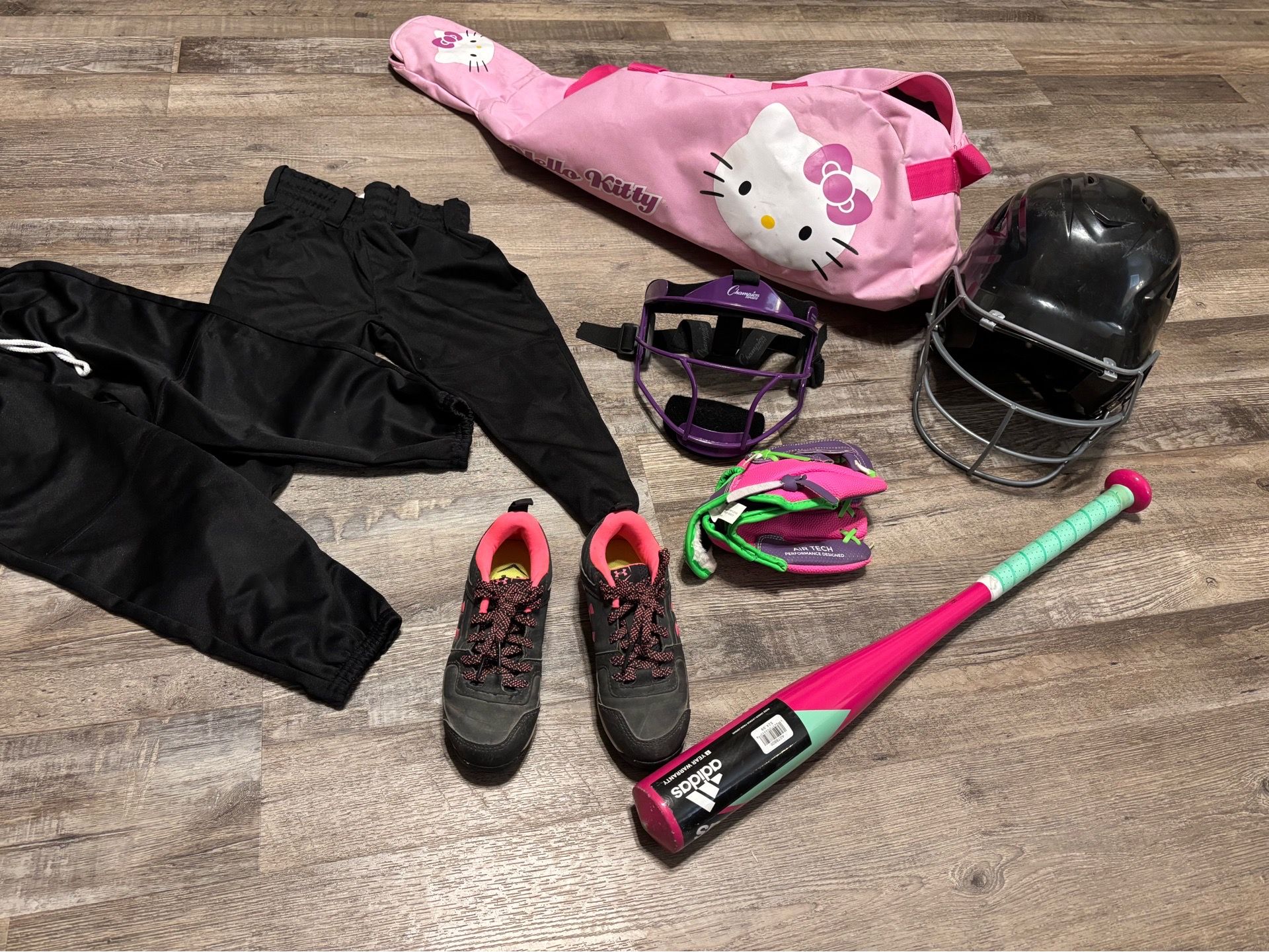 Softball gear .