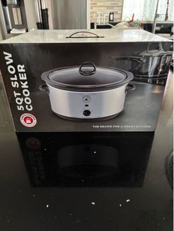 Chef’s Counter 5 Quart Slow Cooker Crockpot Style