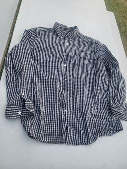 Lot 85 Men XL Stretch Chaps black plaid ls button up wn