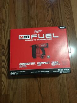 Milwaukee Fuel m18  18GA Brad Nailer tool olny $220 firm cash olny