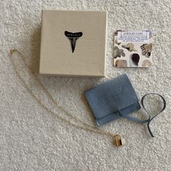 Merewif Gold Holmes Necklace Padlock Pendant