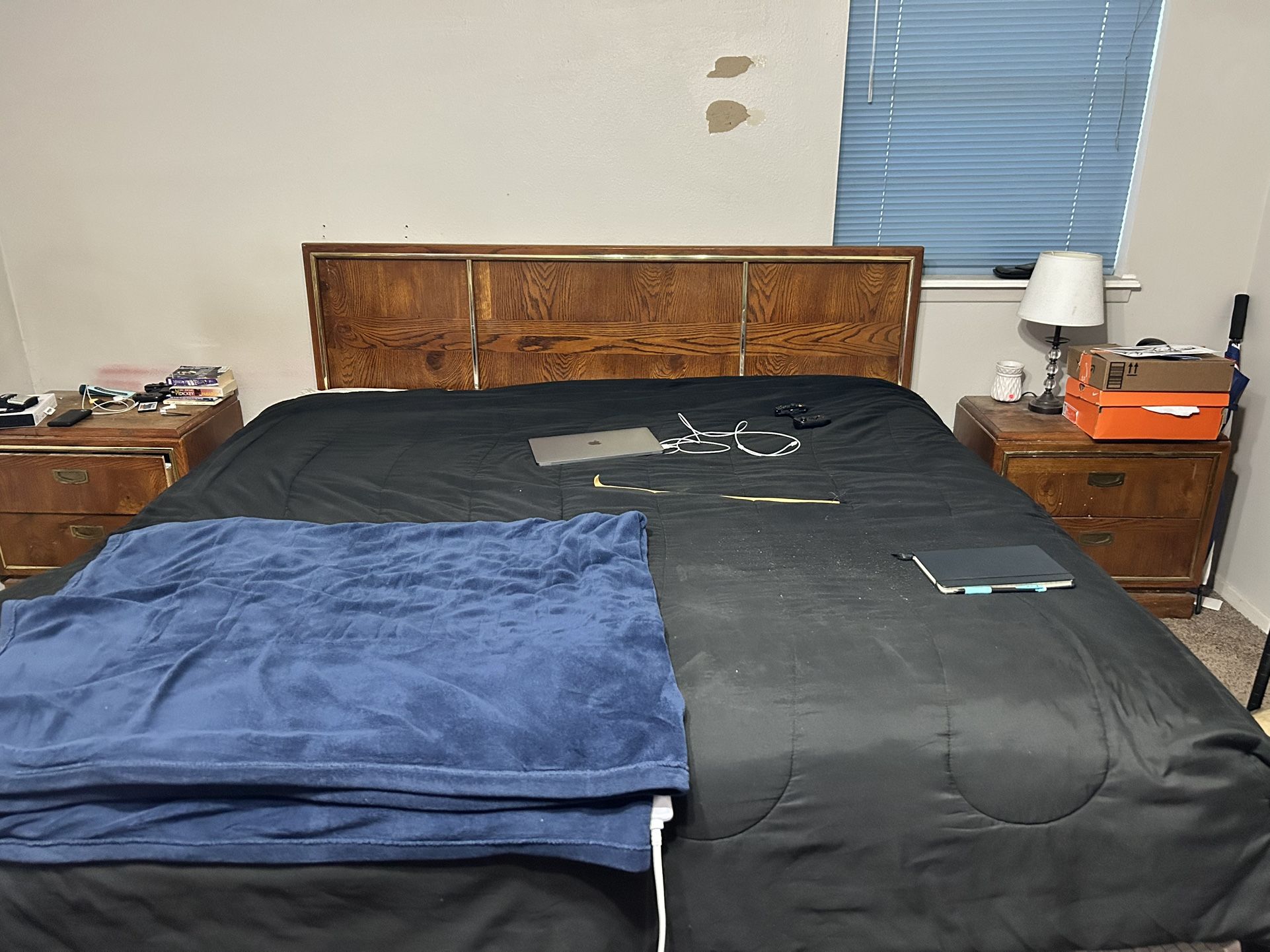 Bed Frame, Night Stands, And Dresser