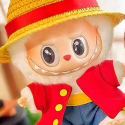 labubu monkey D luffy outfit 4pcs (no labubu included)