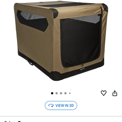 Amazon basics soft dog crate 42 x 31 x 31