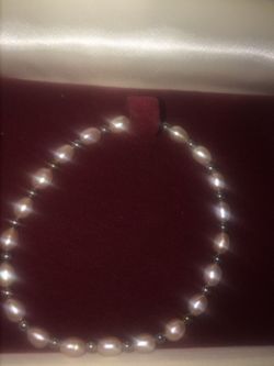 7 1/4 inch real pearl bracelet