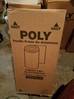 Rolls of white trim coil 50 bucks a roll