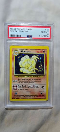 π₯ PSA 8 Ninetales Holo (Base Set) π₯