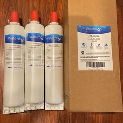3-pack Water Filter Cartridge Whirlpool, Sears, Kenmore, KitchenAid Refrigerator Water Filter