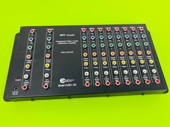 AV901-HD CE Labs HDTV Compatible Component Video-Audio Dist. Amplifier Pro-Grade