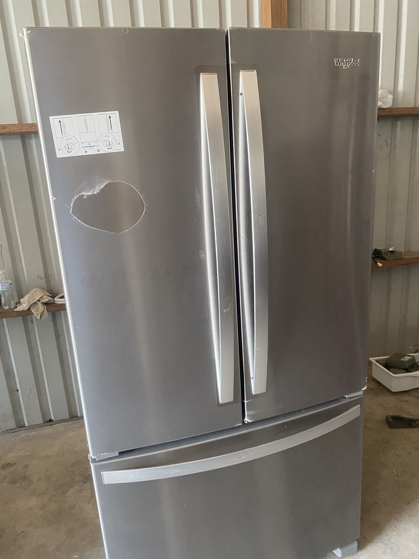 New Scratch And Dent Whirlpool Refrigerator
