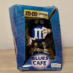 M&M's Dispenser Collector Series Blues Cafe Limited Edition