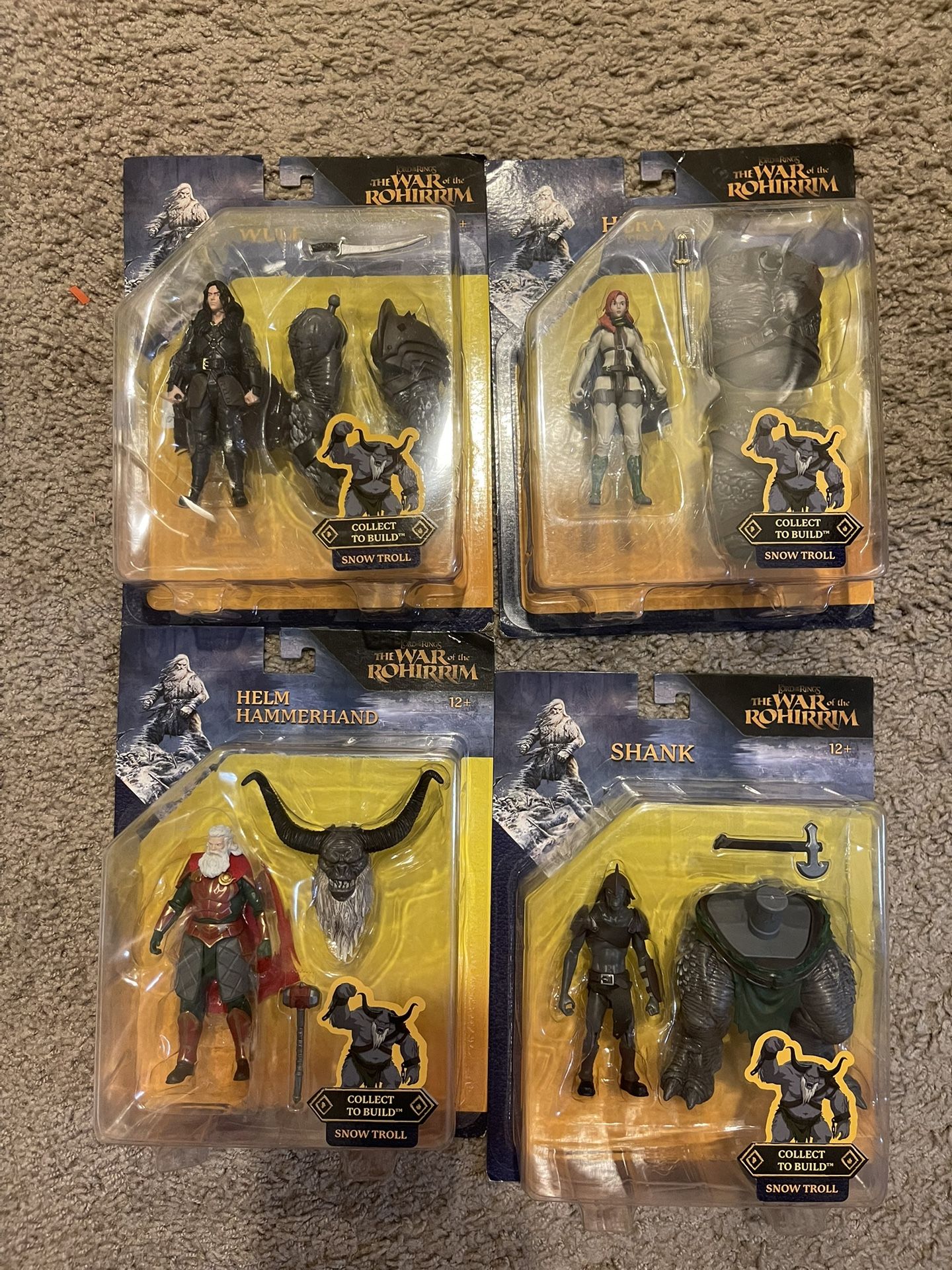 Brand New Mcfarlane Lord Of The Rings War Of The Rohirrim 4 Figure Set Unopened Authentic
