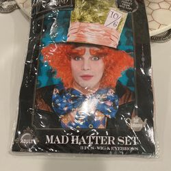 Mad hatter Wig And Eyebrow